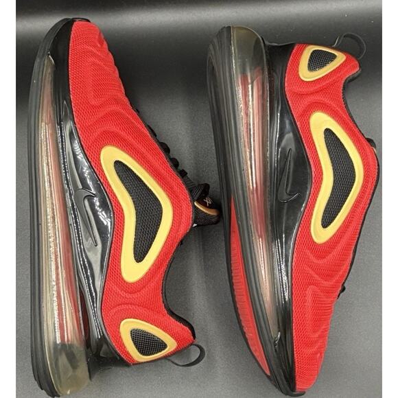 Nike Air Max 720 Red Gold Black Athletic Shoes CU4871-600 Women’s Size 8 - Picture 8 of 15